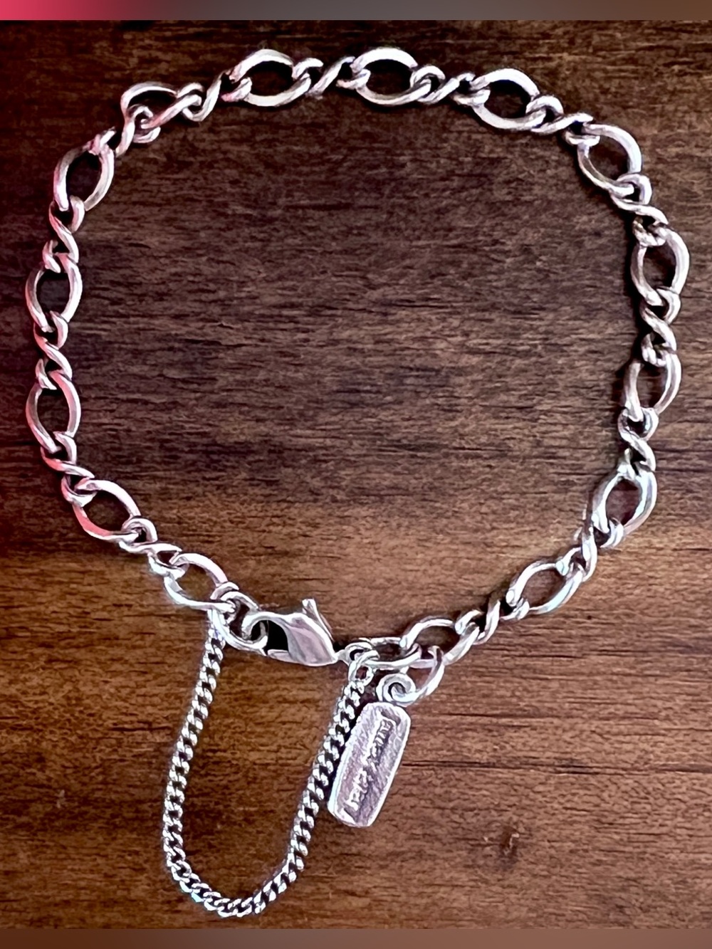 James Avery Twisted Twist Charm Bracelet Sterling Silver 925